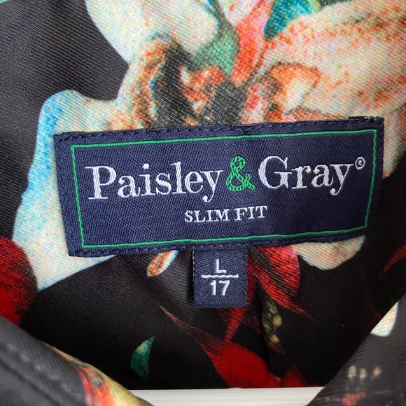 Mens Paisley & Grey swim UV quick dry shirt - Picture 5 of 6